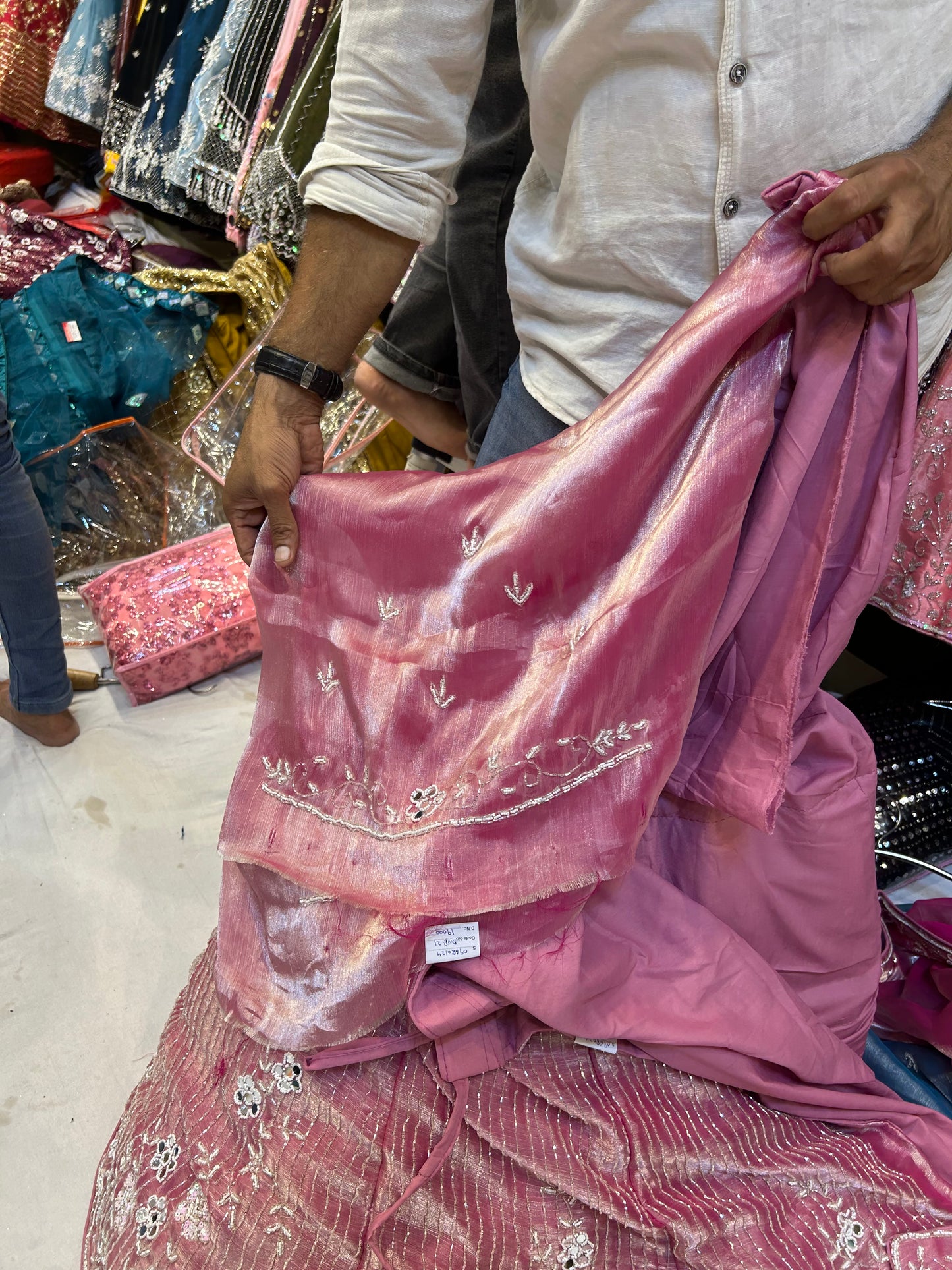 Eye catching baby pink lehenga