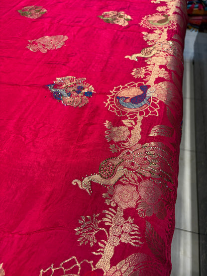 Attractive red saree