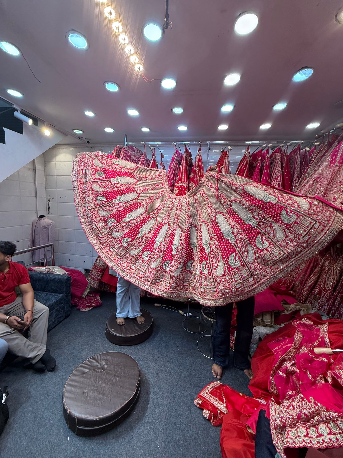 Rani Pink Designer Bridal Lehenga