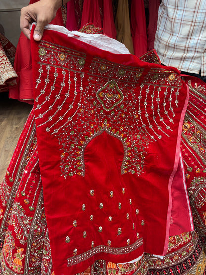 Rani Pink Doli Barat Ball Bridal Lehenga