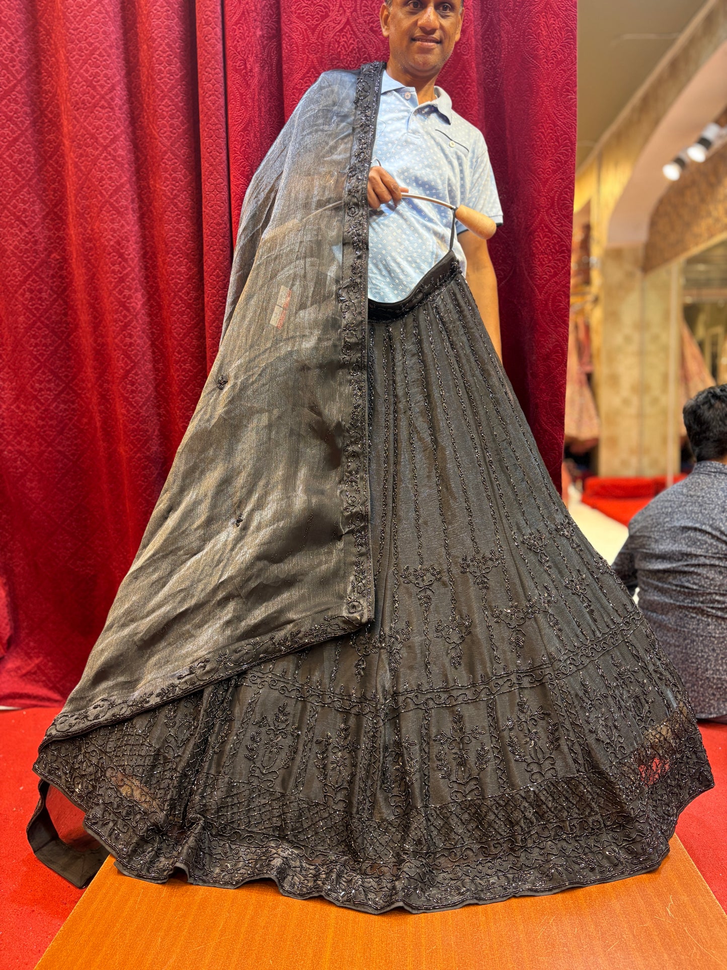 Lovely Z Black handwork Lehenga