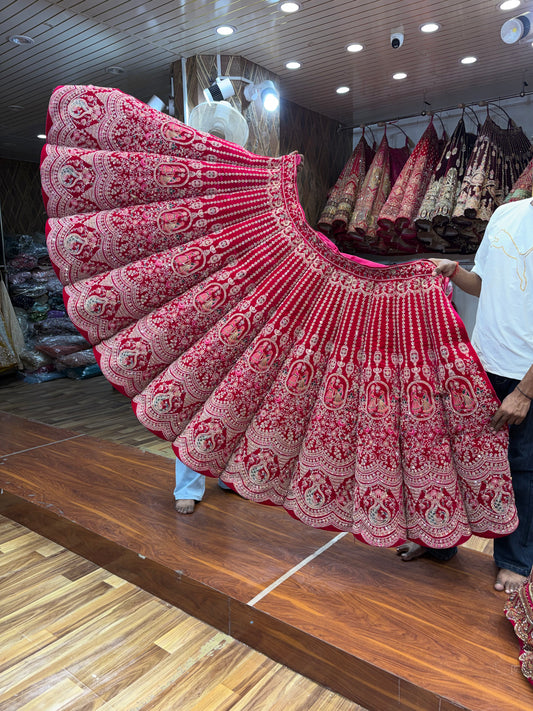 Rani Pink Ball Bridal Lehenga