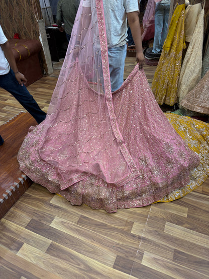 Pink Designer Lehenga