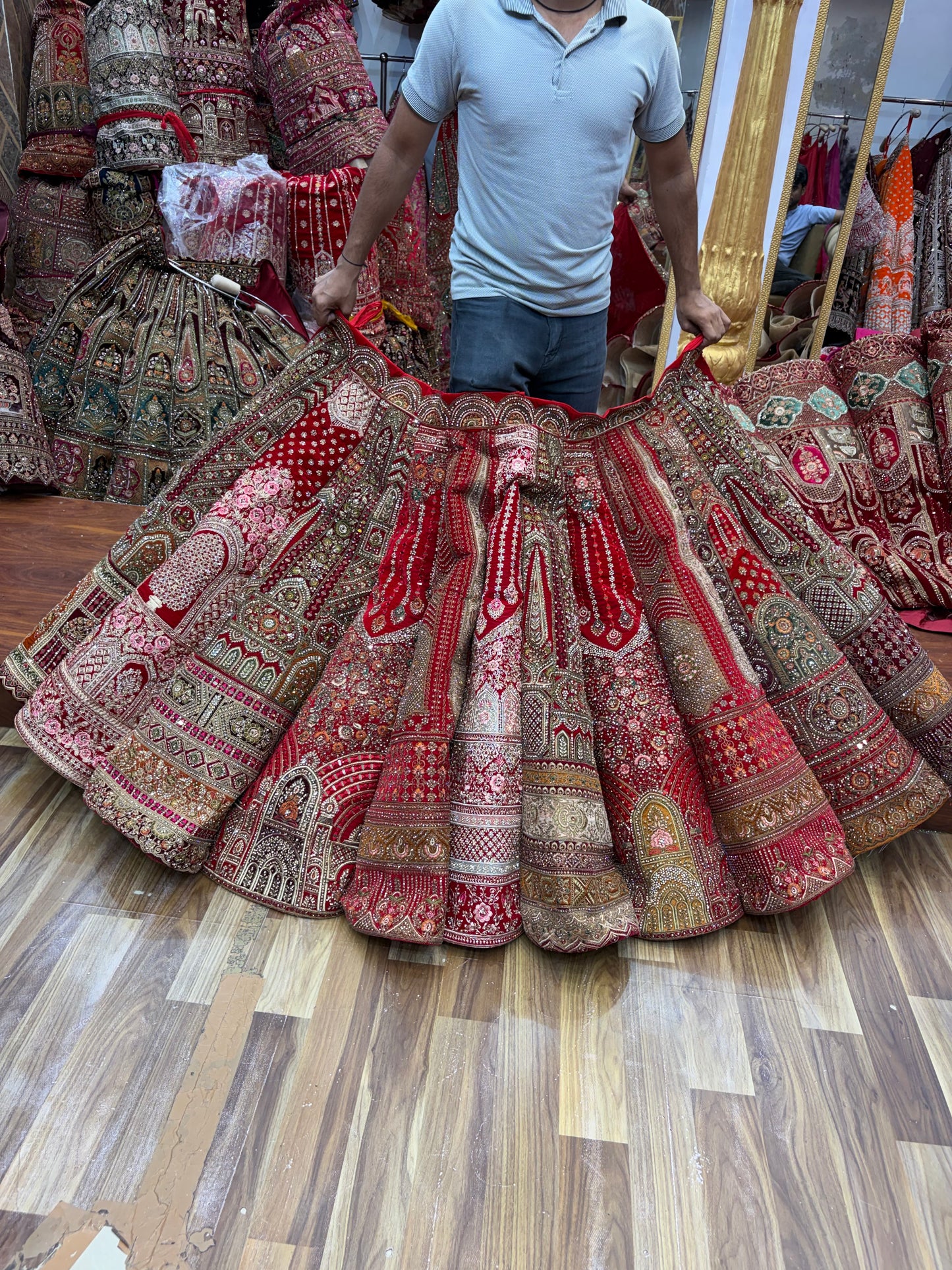 Multikali Ball Bridal Lehenga