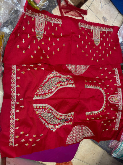 Majestic Rani pink peacock Bridal Lehenga