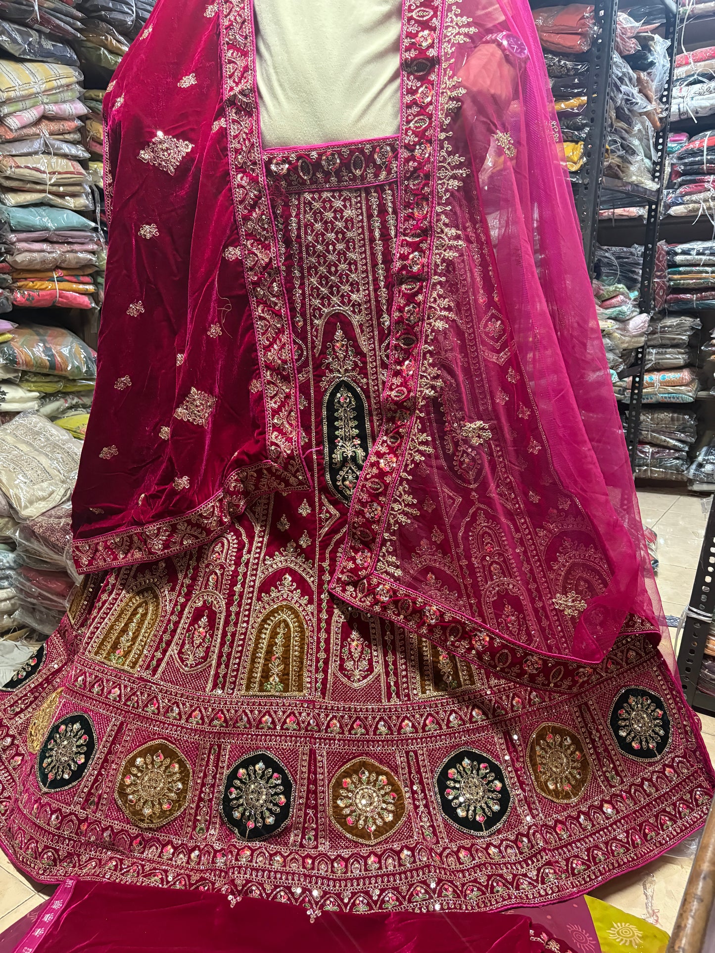Awesome rani pink Bridal Lehenga