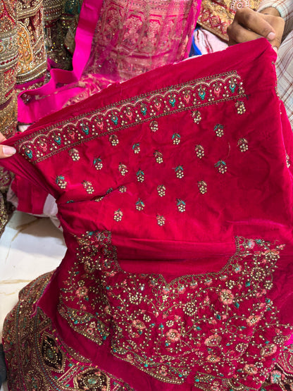 Rani pink bridal Lehenga