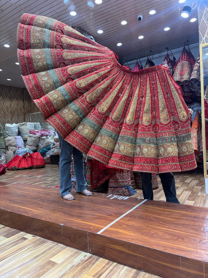 Rani Pink Ball Bridal Lehenga - Shopping World