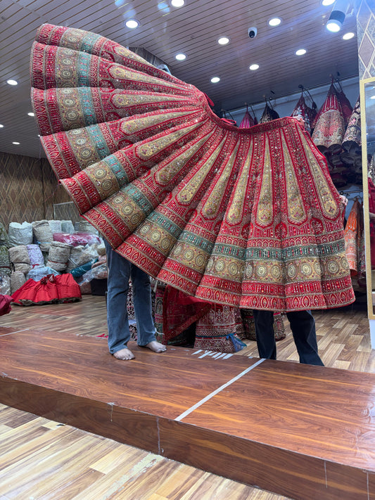 Rani Pink Ball Bridal Lehenga