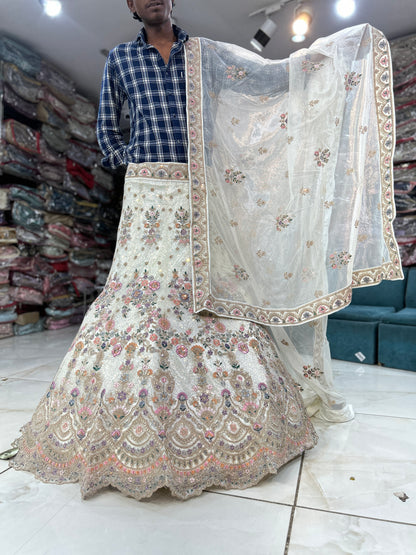 Fantastic white lehenga