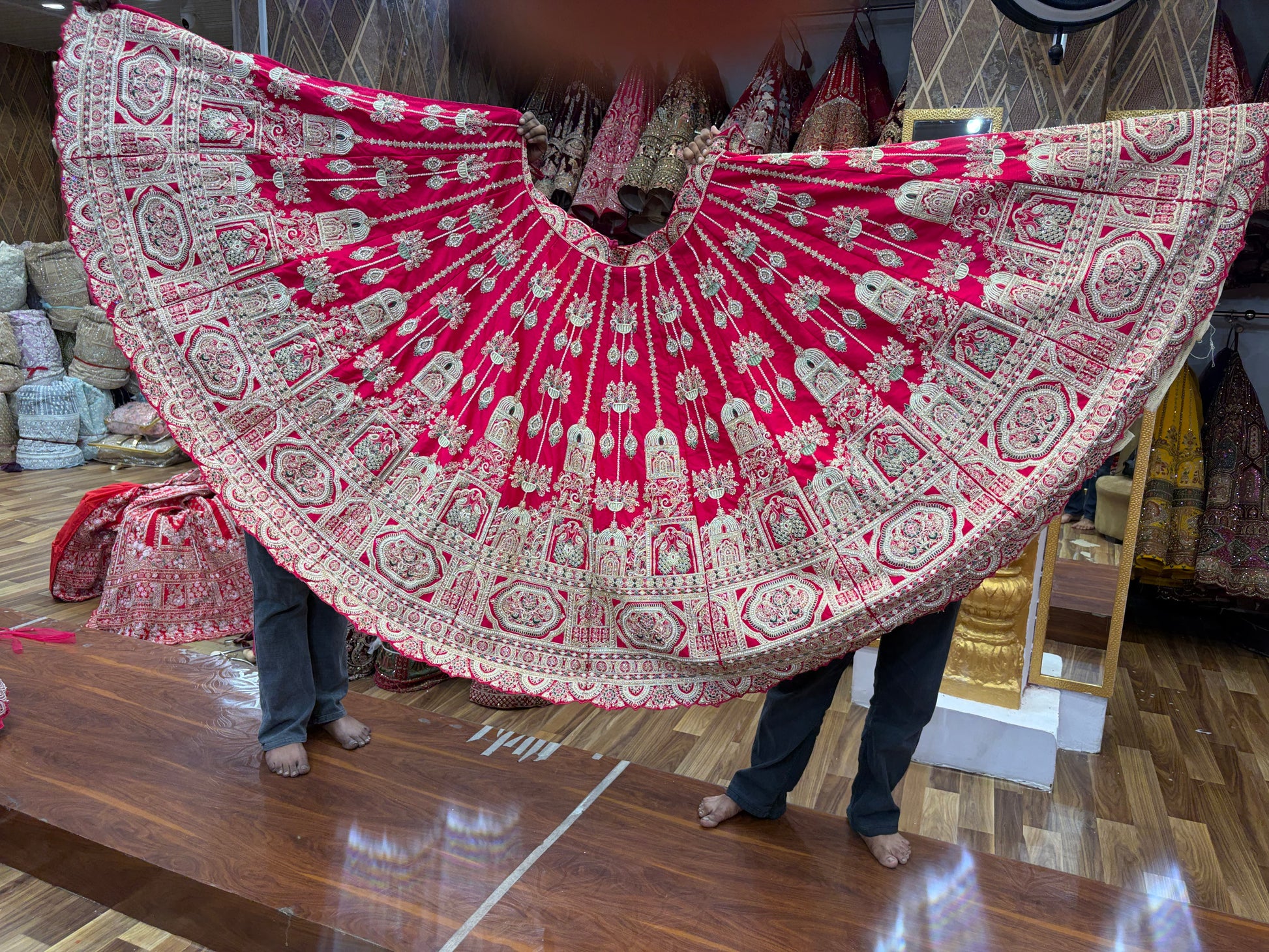 Rani Pink Bridal Lehenga - Shopping World