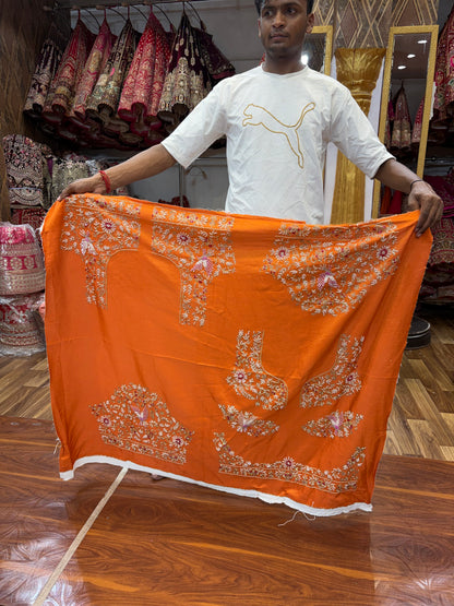 Mustard Peacock Haldi Mehendi Lehenga