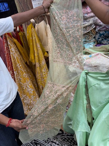 Pista Green Designer Lehenga
