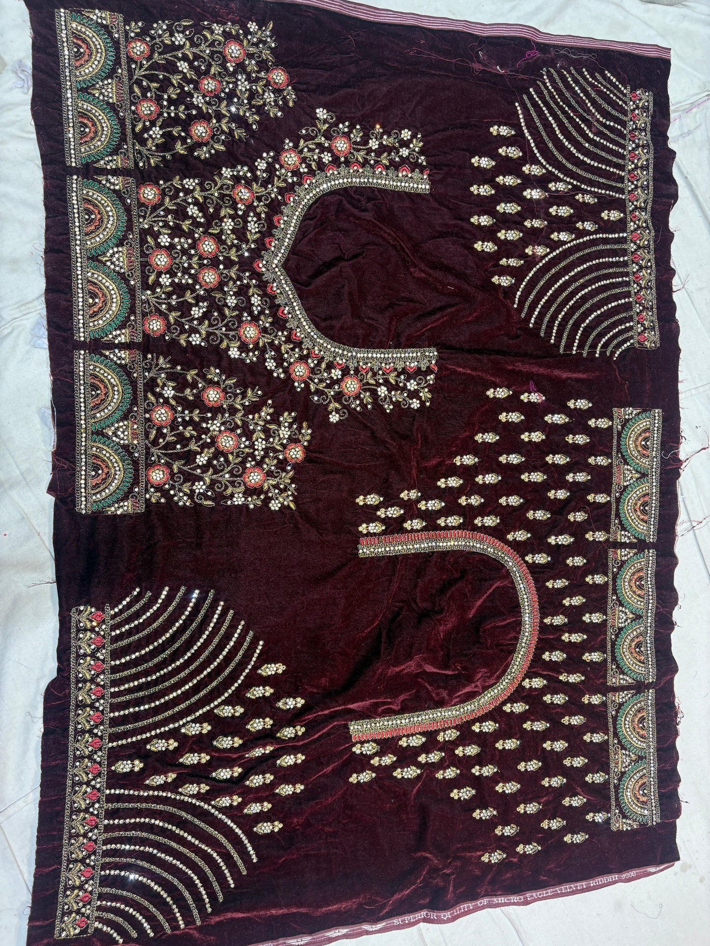 Royal maroon bridal Lehenga happy customer