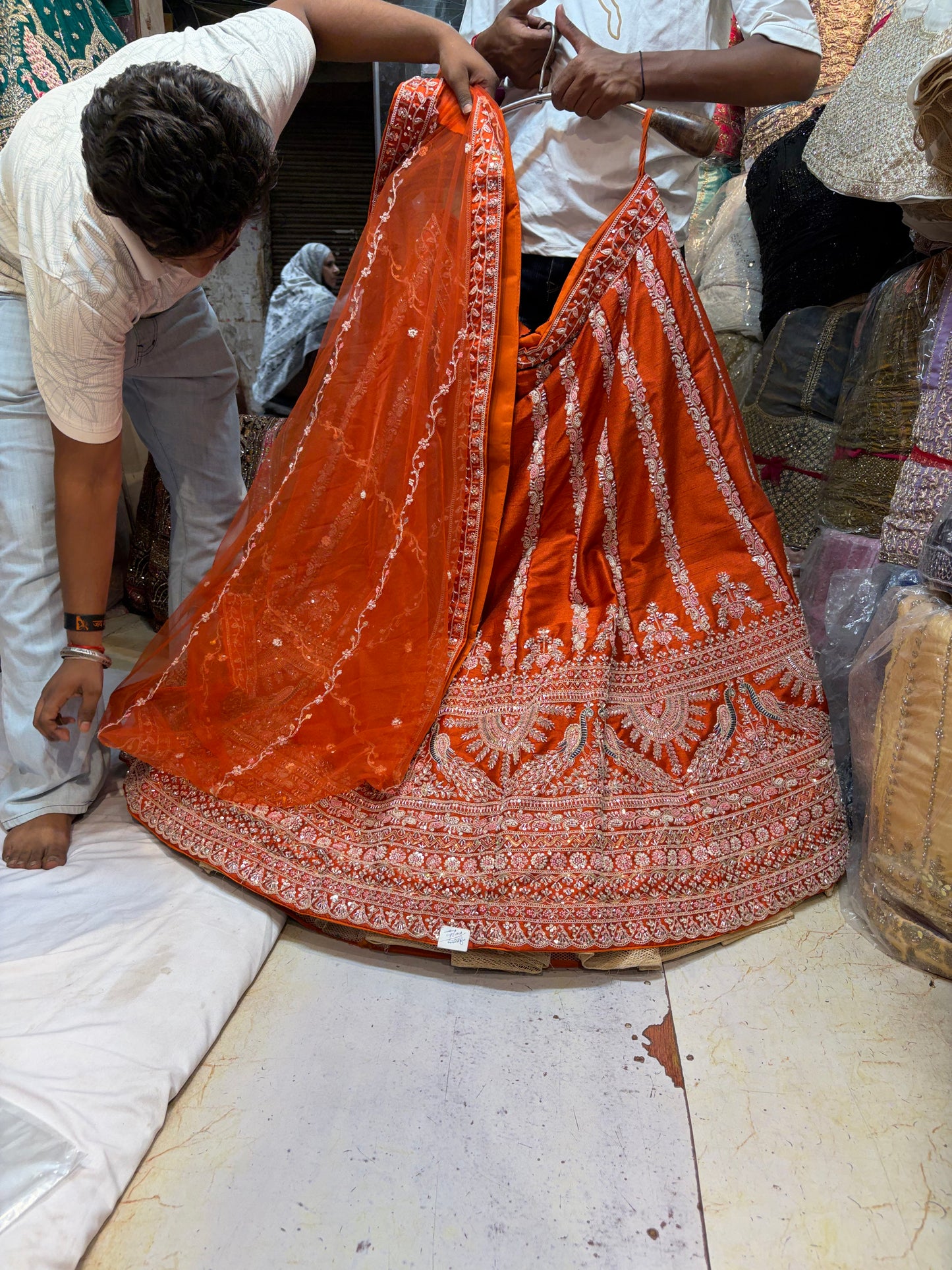 Rust Orange Bridal Designer Lehenga