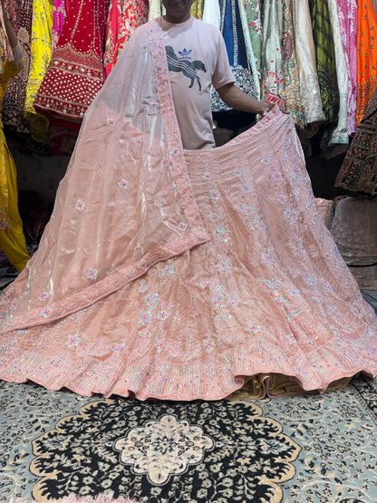 Designer pink Lehenga