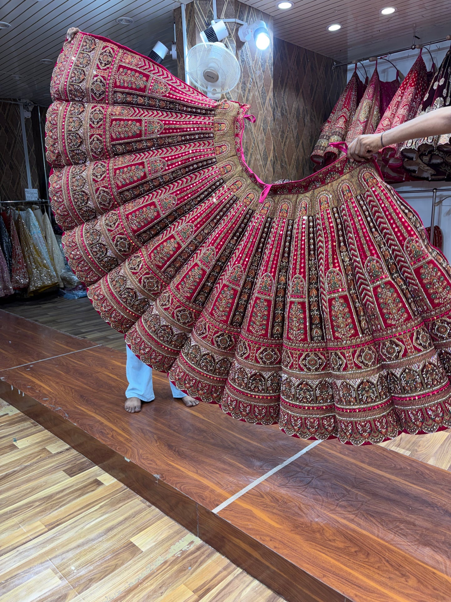 Rani Pink Ball Bridal Lehenga