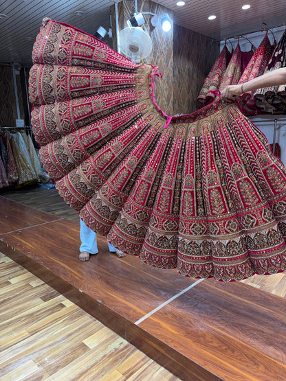 Rani Pink Ball Bridal Lehenga