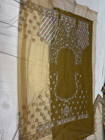 Engaging maroon summer cotton unstitched suit ( free size )