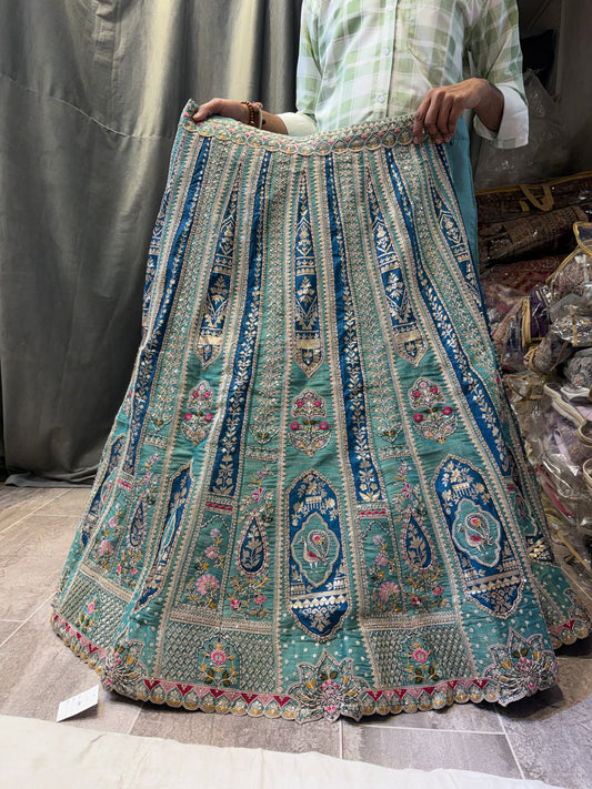 Pista green Lehenga