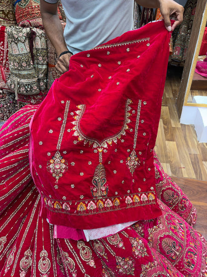 Rani Pink Ball Bridal Lehengaa
