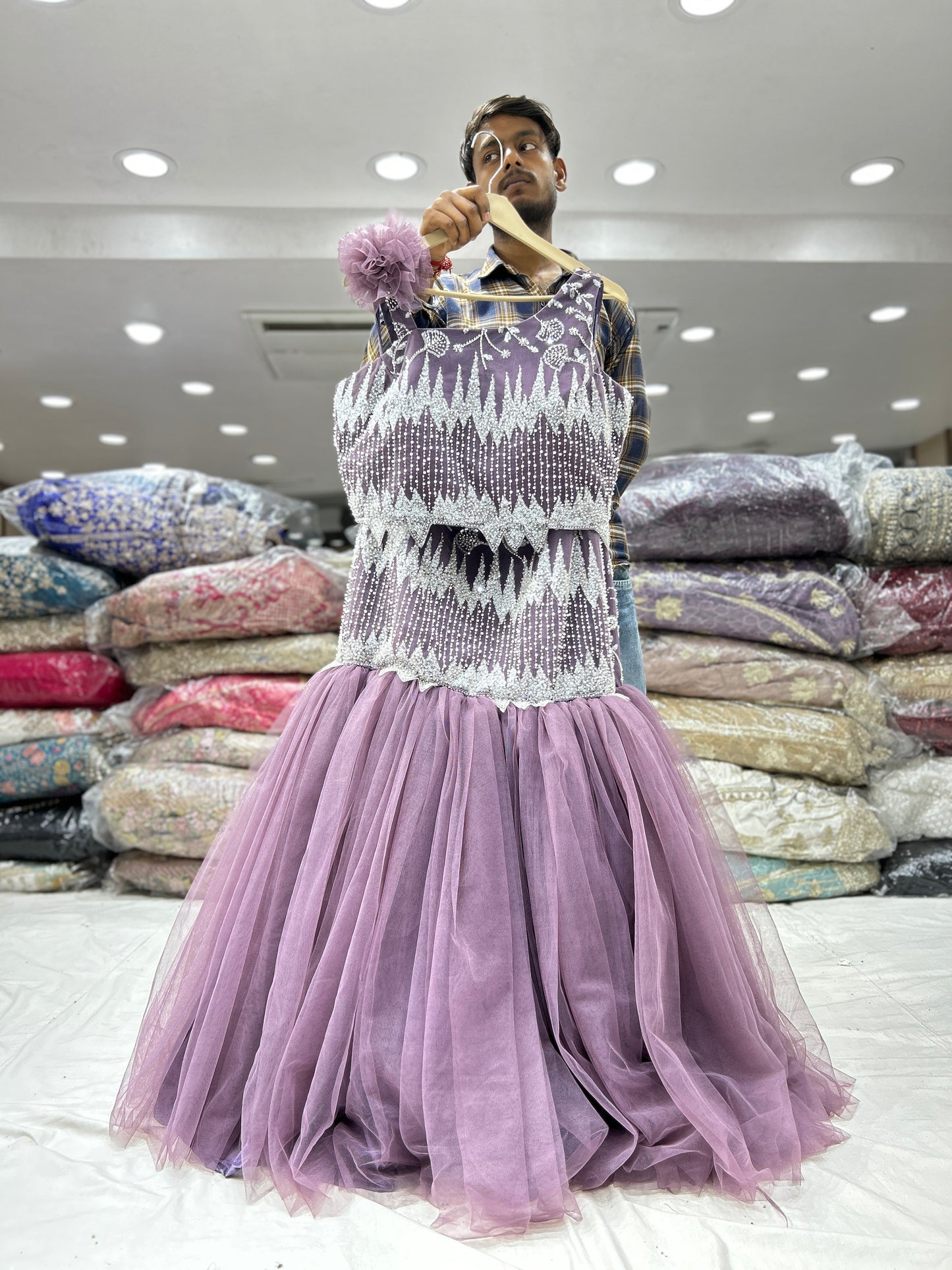 Tremendous fish cut gown