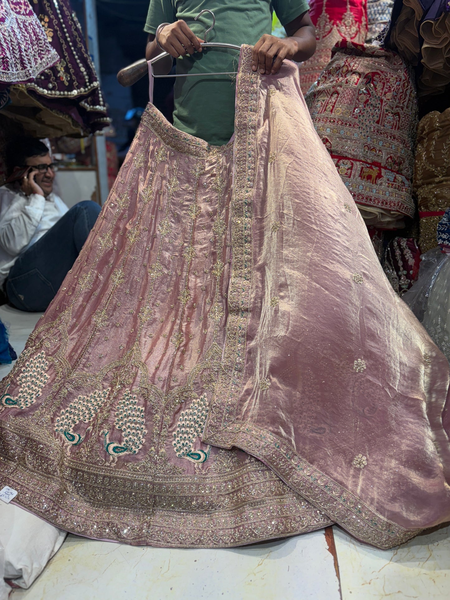 Stunning peacock pink Lehenga