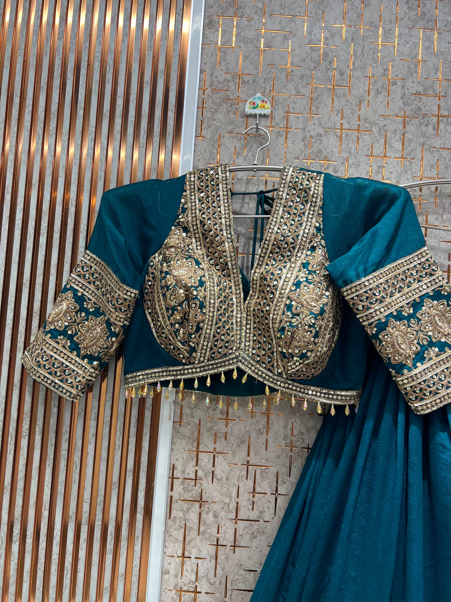 Purple Crop Top Lehenga