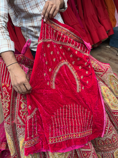 Rani Pink Ball Bridal Lehenga