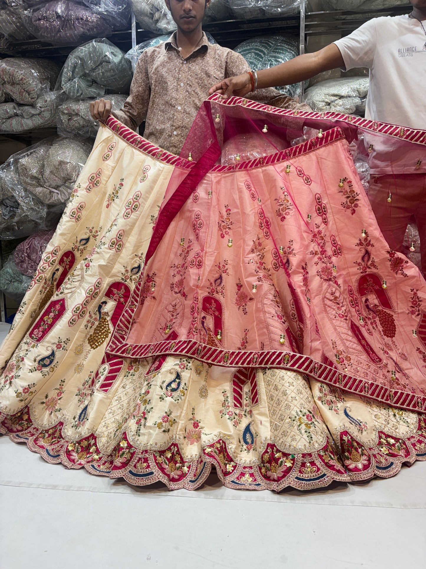 Amazing golden maroon Lehenga