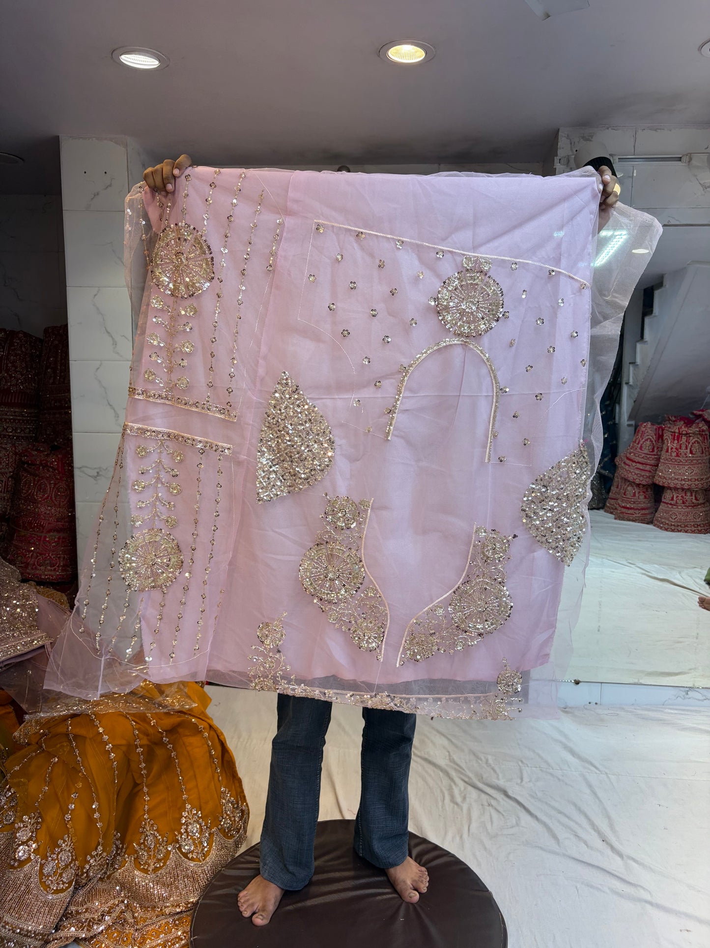 Baby Pink Designer Lehenga