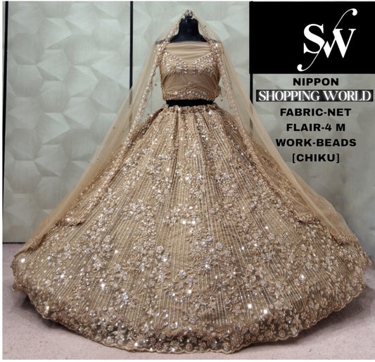 Chiku Golden Net Lehenga