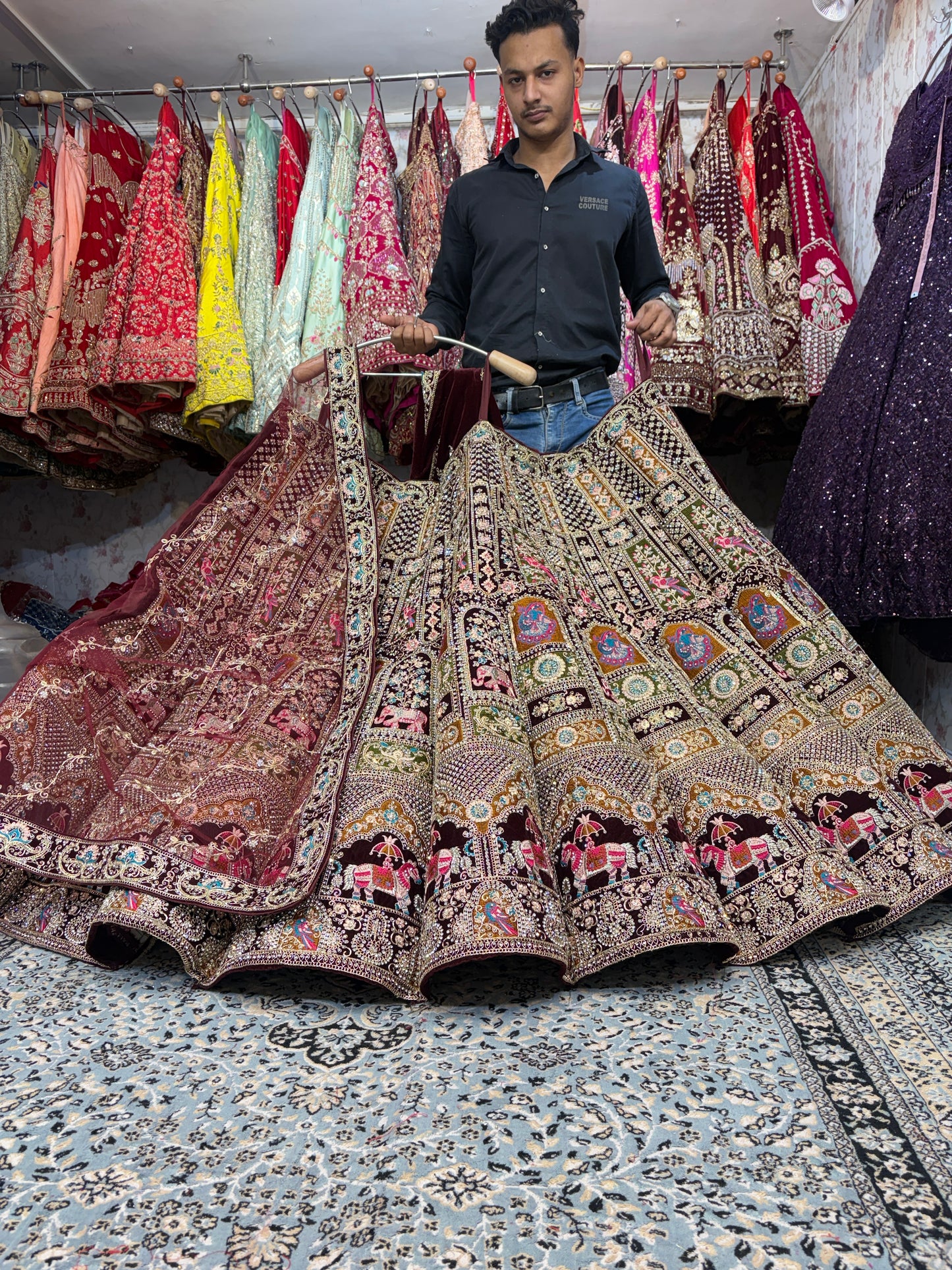 Fabulous Ball rajwada bridal Lehenga
