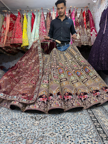 Fabulous Ball rajwada bridal Lehenga
