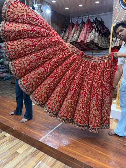 Maroon Ball Bridal Lehenga