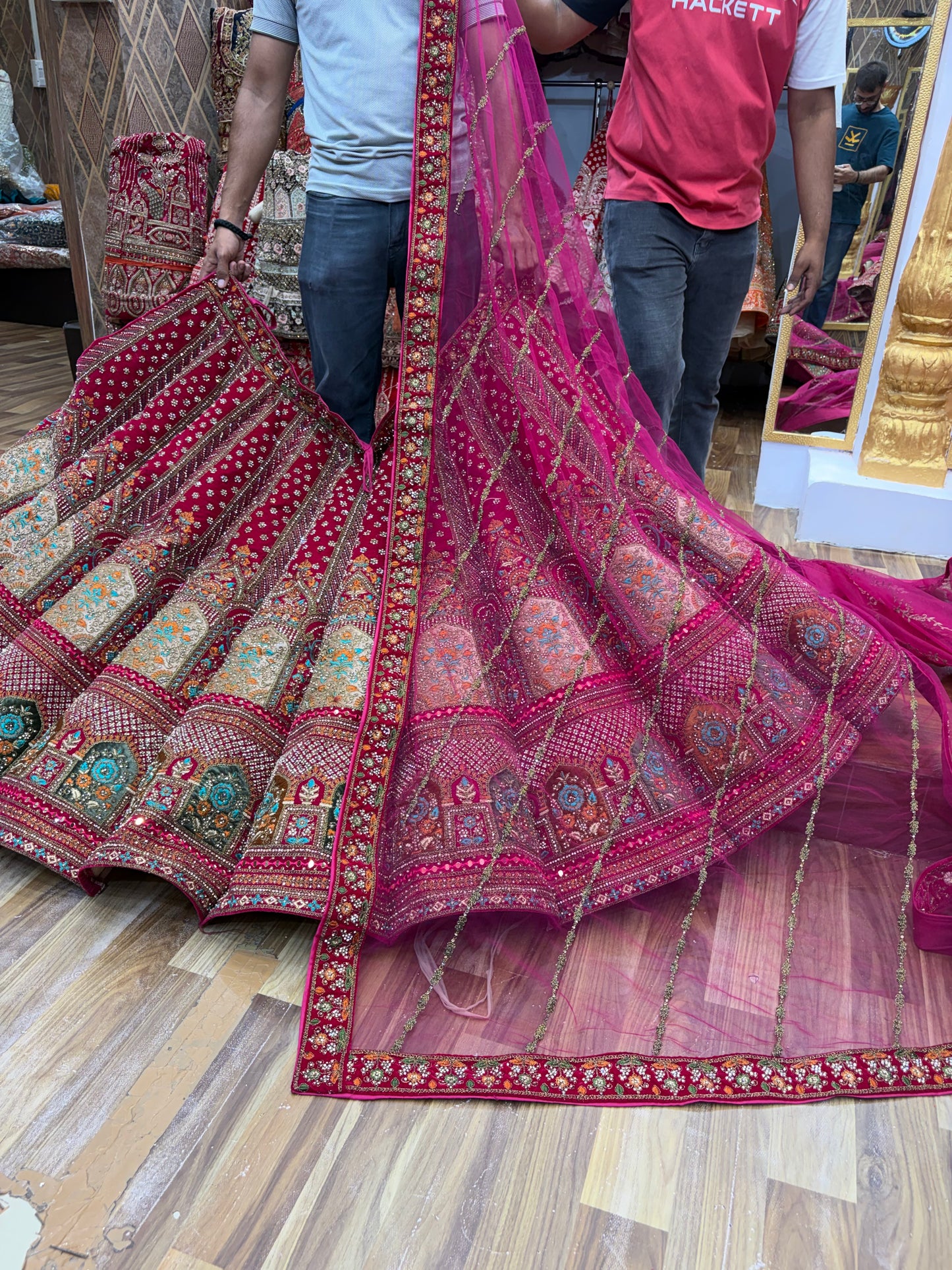 Pink Ball Bridal Lehenga
