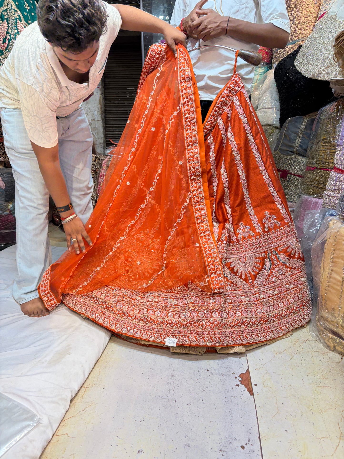 Rust Orange Bridal Designer Lehenga