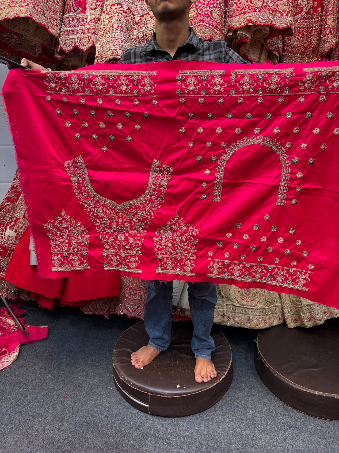 Red Designer Bridal Lehenga