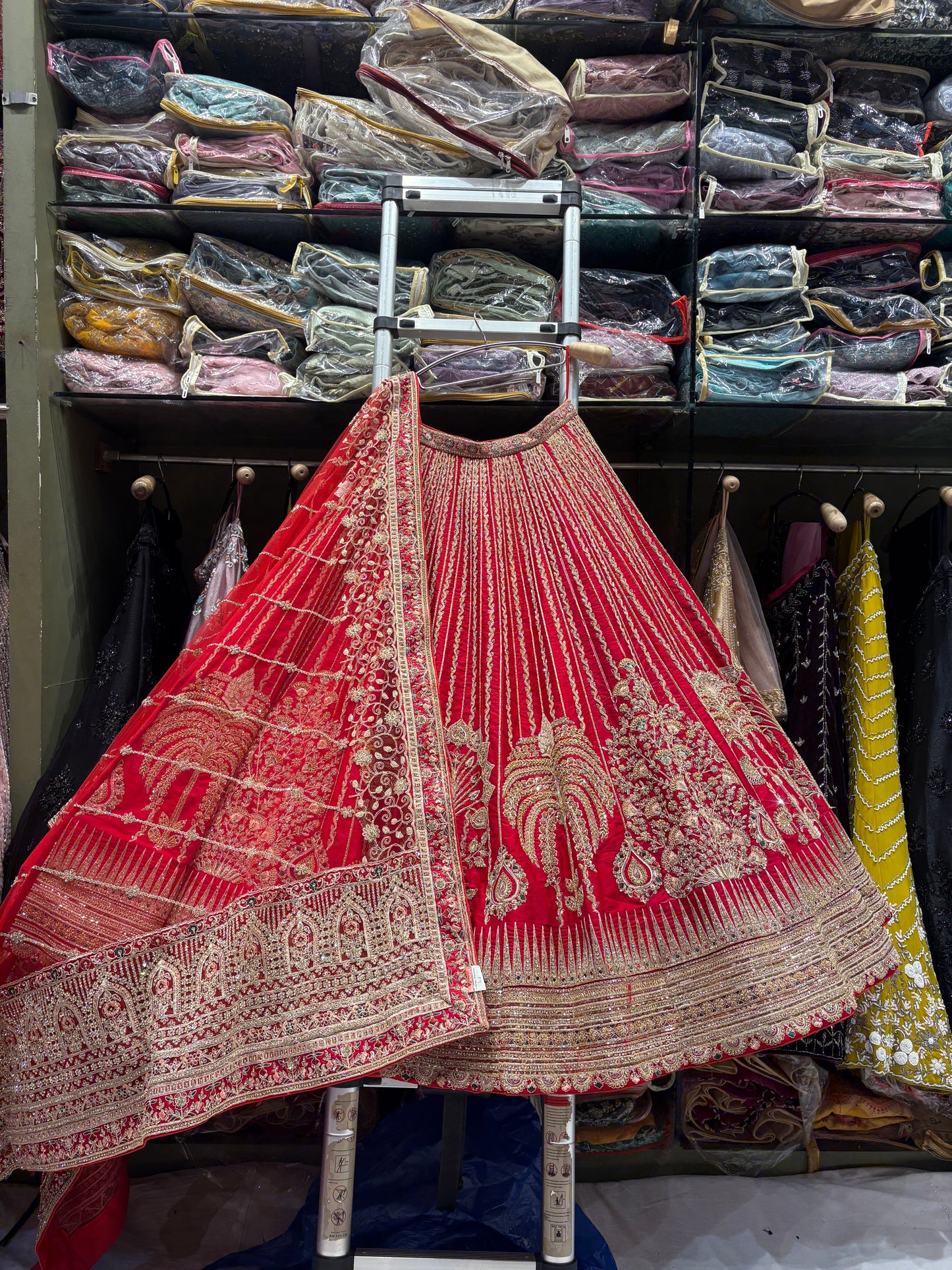 Designer Rani pink Bridal Lehenga