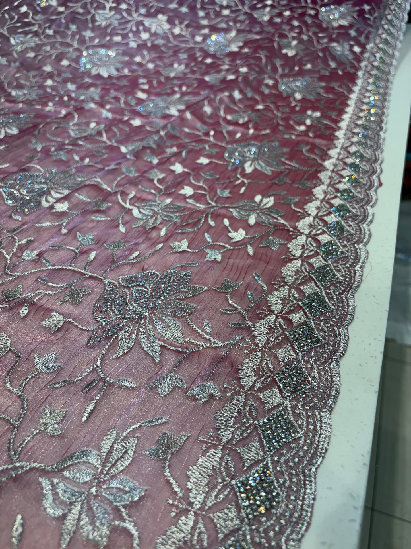 Fantastic pink saree