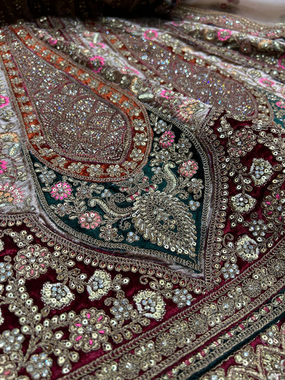 مدهش العاج المارون مزدوج دوبتا ليهينجا