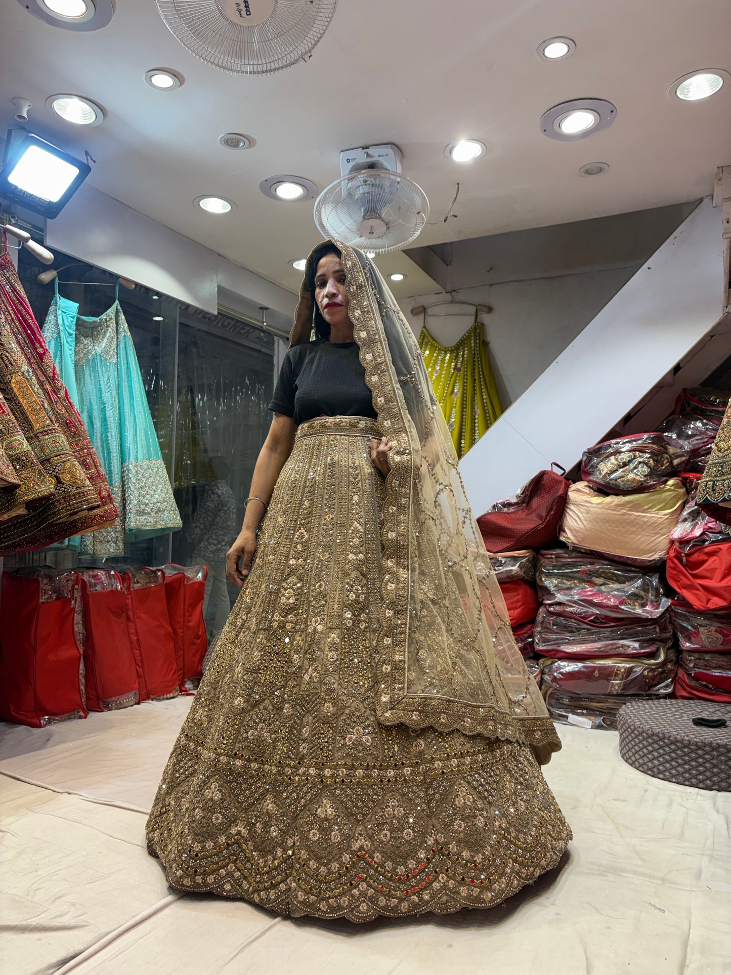 Gorgeous golden Lehenga