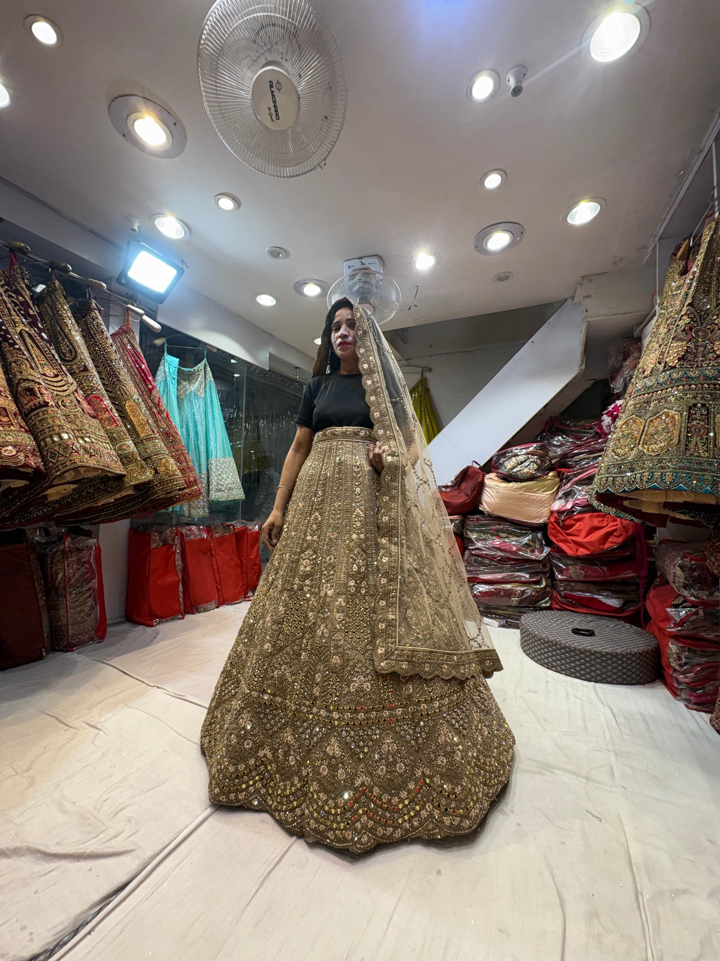 Gorgeous golden Lehenga