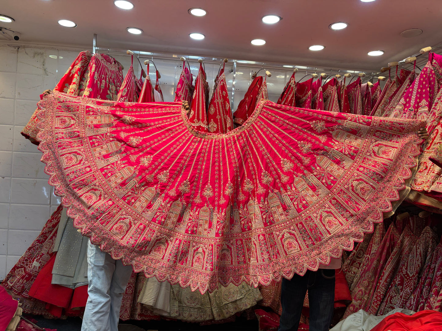 Red Designer Bridal Lehenga