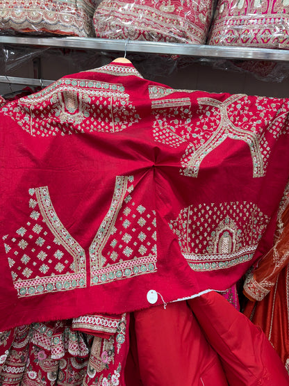 Red Bridal Lehenga