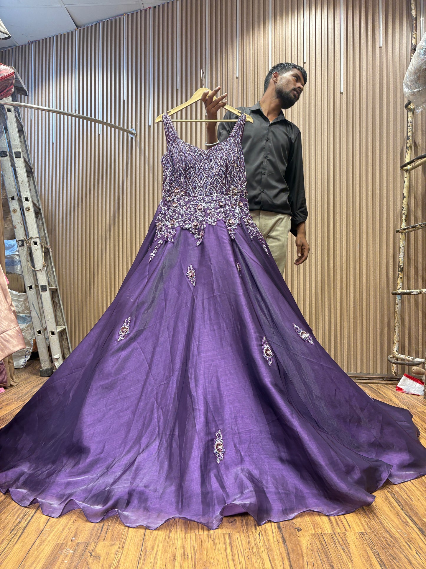 Amazing purple gown