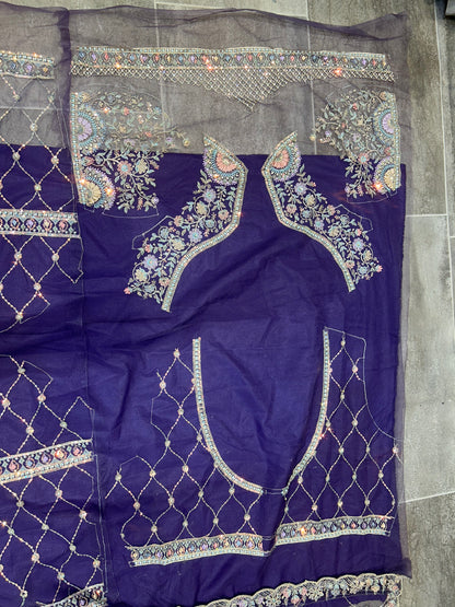 Pretty purple handwork Lehenga