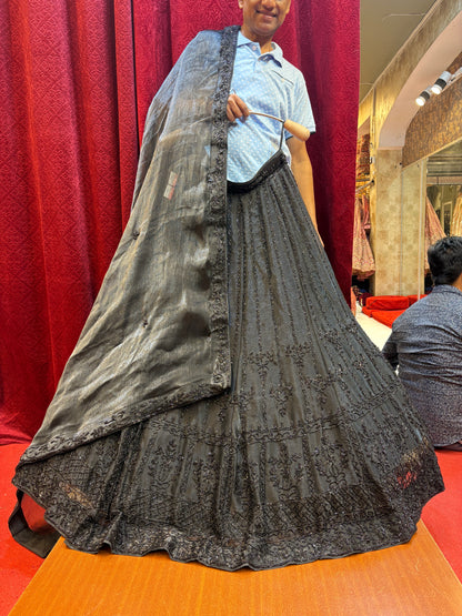 Lovely Z Black handwork Lehenga