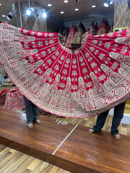 Rani Pink Bridal Lehenga