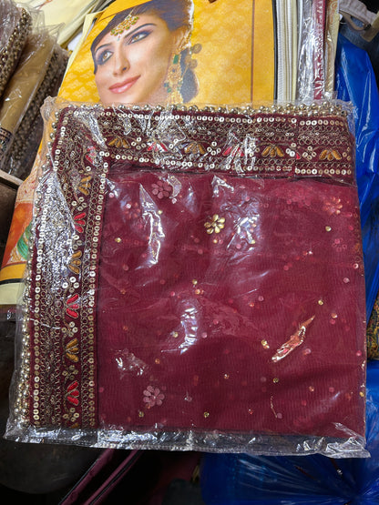 Heavy maroon Rajwada marwadi bridal lehenga